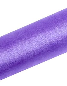 LJUS LILA Genomskinlig Organzalöpare 16 cm x 9 meter