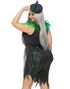 Wicked Witch of the West Inspirerad Dräkt med Hatt