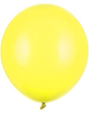 25 stk 43 cm - Kjempe Store Pastell Gule Ballonger