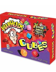 Warheads Sour Cubes - Sure Vingummikuber med Fruktsmaker 113 gram (USA Import)