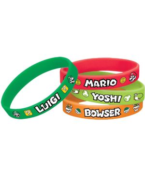 6 stk Gummiarmband - Mario Kart