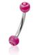 Round Pink - 1.2 x 8 mm Ögonbrynspiercing