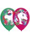 6 stk Gröna och Rosa Ballonger 28 cm- Unicorn Dream