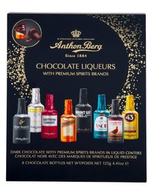 Anthon Berg Chocolate Liqueurs - 8 Forskjellige Likørsjokolader i Gaveeske 125 gram