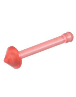 Rak Röd Näspiercing med Spike