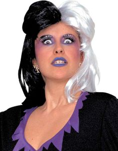 Cruella de Vil - Svart och Vit  Peruk