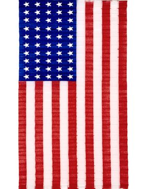 Plisserad USA Flagga 68x122 cm
