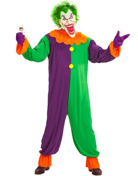 Evil Joker Dräkt med Mask