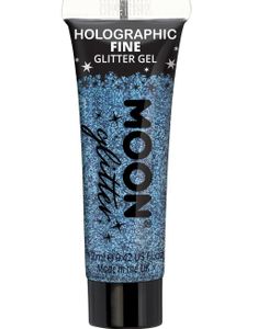Blå Holografisk Fin Glittergele