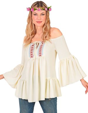 Vintage Hippie Kostymeskjorte