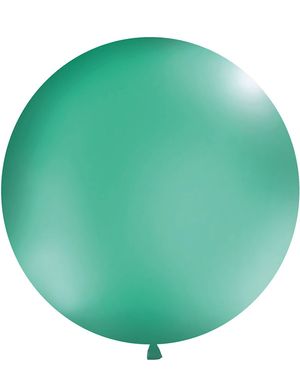 MOSSGRÖN Pastellfärgad Rund JUMBO Ballong 1 meter