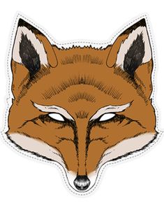 Woodland Fox - 26x28 cm Pappmask