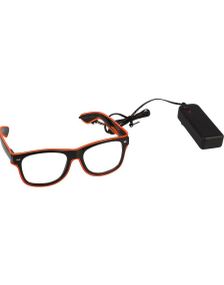 El-Wire Glasögon - Röd