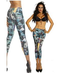 Glamour - Flerfärgade Tights