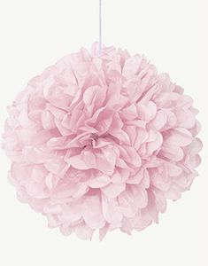1 st Ljusrosa Puff Pom Pom 40 cm