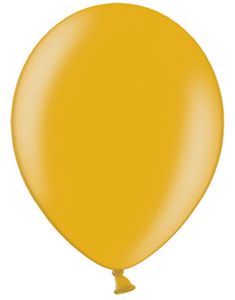 10 st 27 cm – Metallic-guldfärgade Ballonger