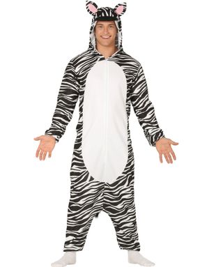 Zebra Kigurumi Unisex Dräkt