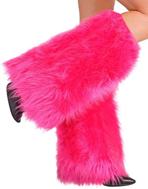 Neon Rosa - Plysj Leggvarmere 