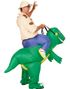 T-Rex Ryttare - Uppblåsbar Kostym