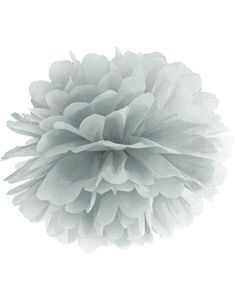 Silverfärgad Pom Pom 25 cm