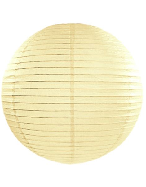 1 stk Krämfärgad Papperslykta 25 cm