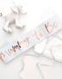 Hvitt Ordensbånd med Rose Gullfarget Mommy to Be Tekst - Twinkle Twinkle