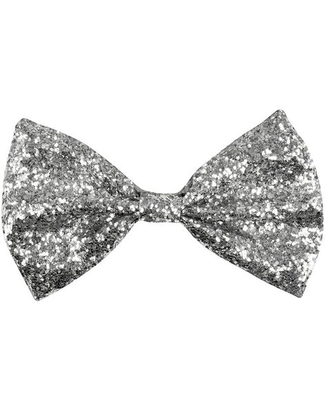 Silverfärgad Glittrande Fluga