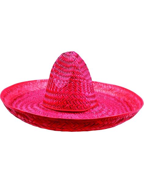 Sombrero Stråhatt i Röd 47 cm