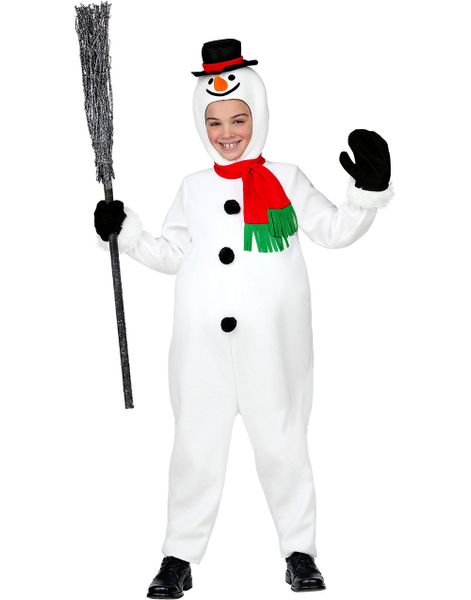 Komplett Snögubbe Maskeraddräkt (Barn)