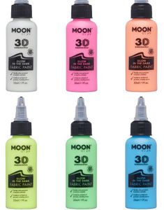VÄLJ BLAND 8 FÄRGER - Glow in the Dark Textilfärg 30 ml