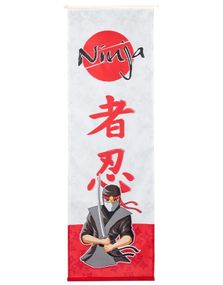Ninja Hengende Banner 30x100 cm - Ninjafest