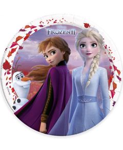 8 stk Papptallrikar 23 cm - Frost 2 - Disney Frozen 2