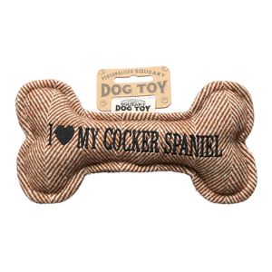 I <3 My Cocker Spaniel - Leksak för Hund med Ljud - 20 cm