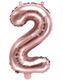Talet 2 - Roséguldfärgad JUMBO Folieballong 86 cm