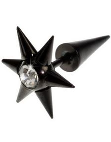 Star Bling - Svart Fejkpiercing