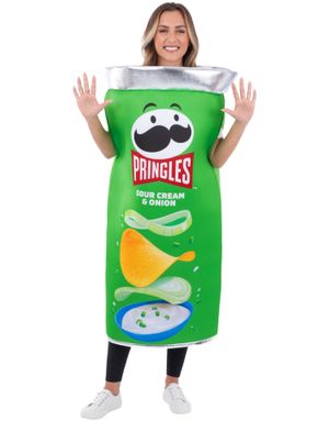 Pringles Sour Creme & Onion Boks Unisex Kostyme - Onesize