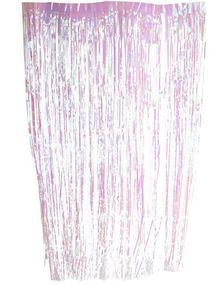 Iriserande Rosa Dörrförhänge 90x250 cm