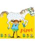 8 stk Pippi Langstrømpe Invitasjoner med Konvolutter
