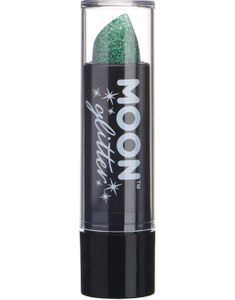 Grönt Läppstift med Glitter