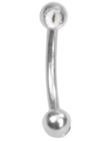 The Eye White - 1.2 x 8 mm Ögonbrynspiercing
