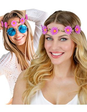 Hårbånd Med Blommor - Lila