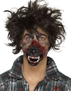Werewolf Mouth - Latexprotes med Fästningsmedel