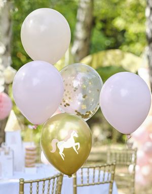 5 stk 30 cm Prinsesseballonger - Princess Party
