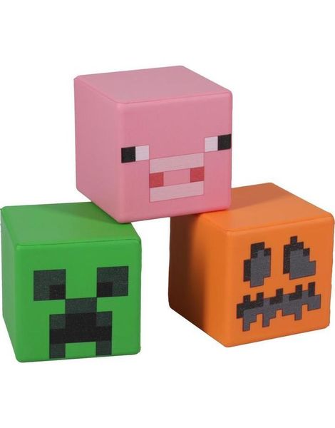 Lisensiert Minecraft Stressball 6 cm - VELG FARGE