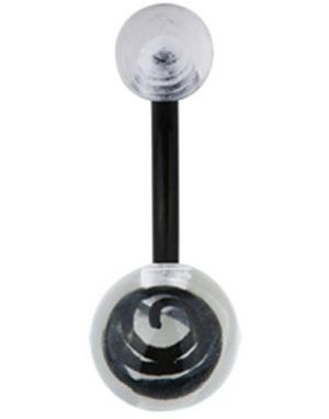 Hypnotize The World Svart Navelpiercing