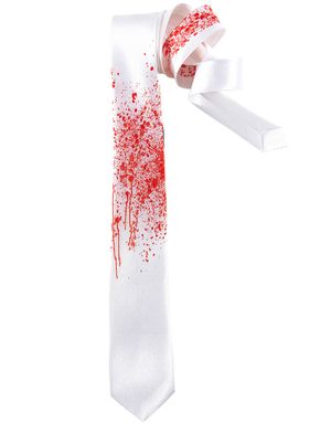 Vit Horror-Slips med Blodstänk