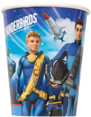 8 stk Pappmuggar 270 ml - Thunderbirds