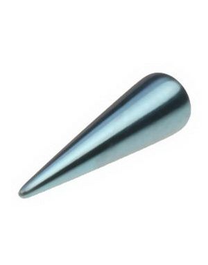 3x12 mm - Ljusblå Spike (Titankula)