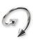 Basic Curve Ögonbrynspiercing med Spike Kulor
