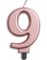 VELG BLANT 0-9 Tall - Rose Gullfarget Kakelys 9 cm